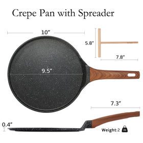Close-up of ESLITE LIFE granite nonstick coating for easy release.