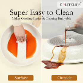 ESLITE LIFE induction-compatible base ensures quick, even heat on any stove.
