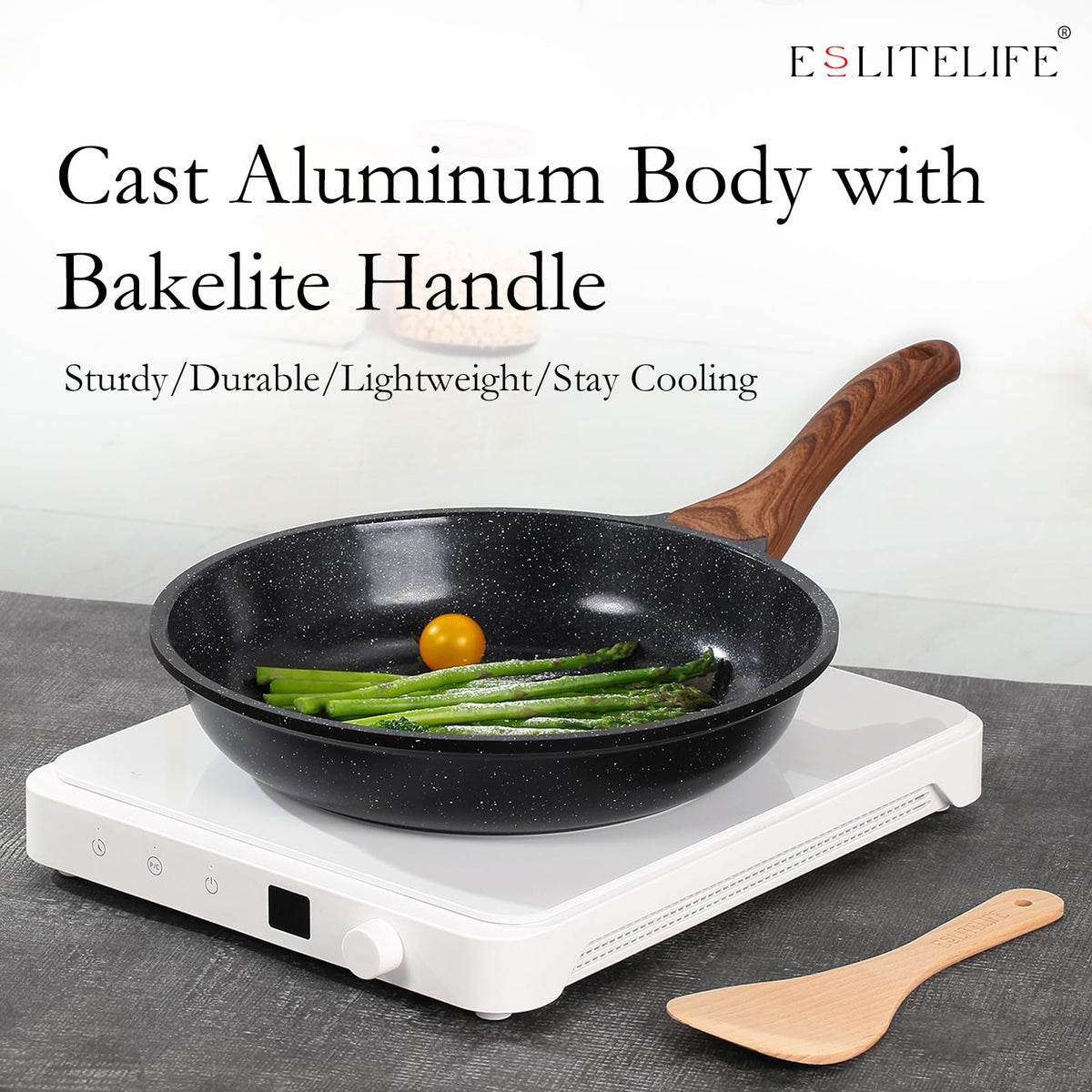 ESLITE LIFE oven-safe up to 302F expands cooking versatility