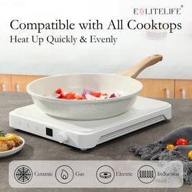 ESLITE LIFE pancakes flip pan for light, even-browning breakfast flipping.