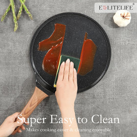 ESLITE LIFE stay-cool bakelite handle for safe gripping
