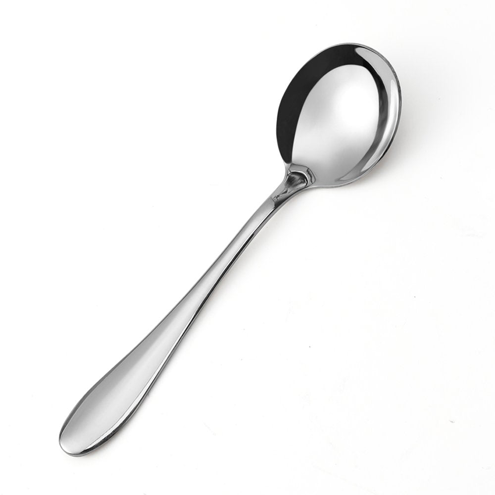 Eslite stainless steel bouillon spoon heavy-duty for broths.