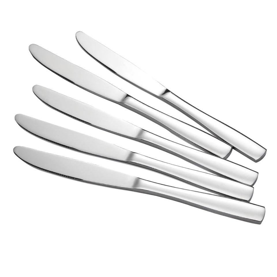 Eslite 12-piece stainless steel dinner knives set with durable construction