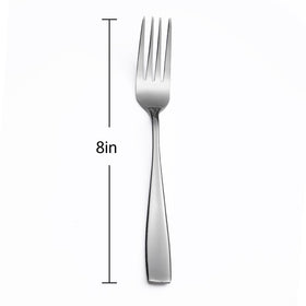 Eslite stainless steel salad fork with mirror finish for elegant table settings.