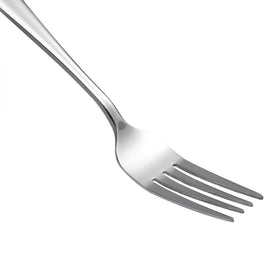 Eslite Staintess steel salad forks, dishwasher-safe, simplify cleanup after meals.