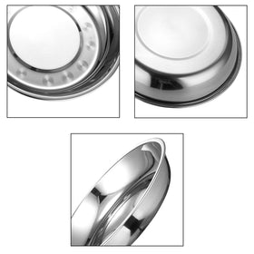 Eslite rust-resistant steel dinner plate, sturdy build for daily use.