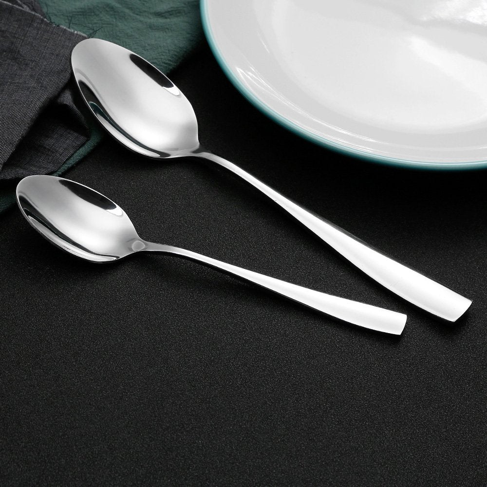 Eslite teaspoon on dining table highlights sturdy everyday practicality.