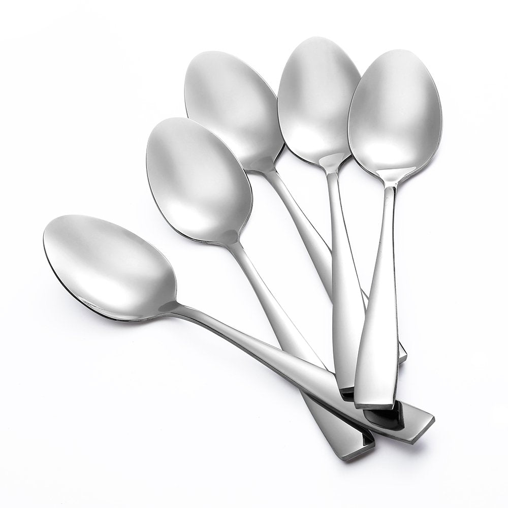 Eslite teaspoon with a durable mirror finish for lasting shine.