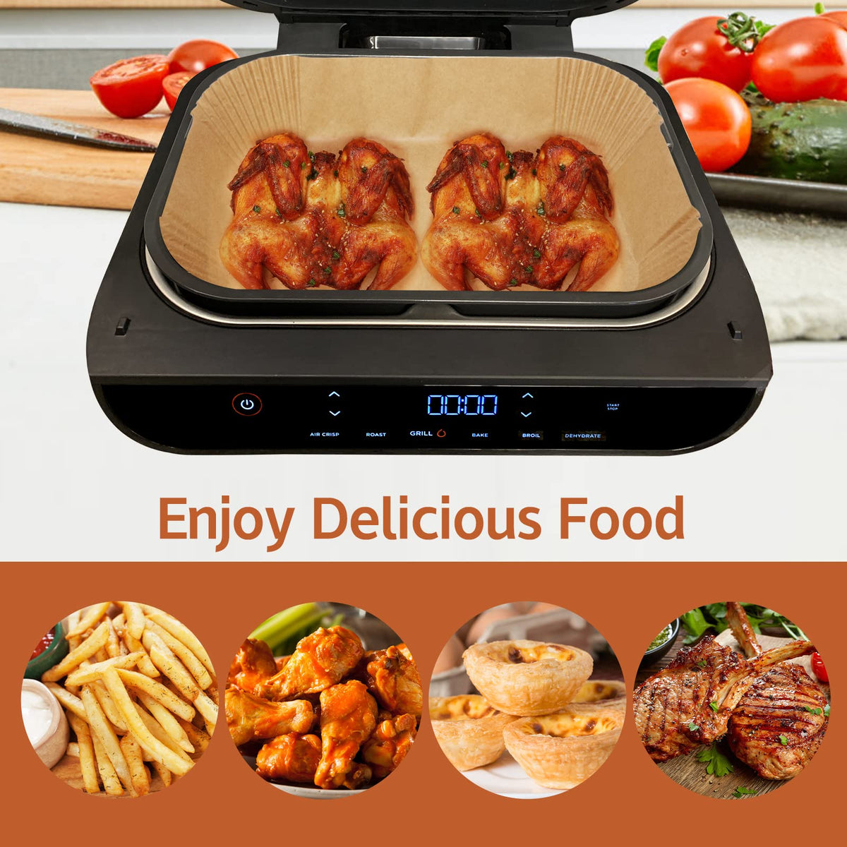Eslotre nonstick parchment for easy food release