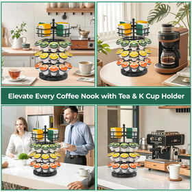 EsLuker.ly 2-in-1 organizer – suits coffee pods and tea bags alike.