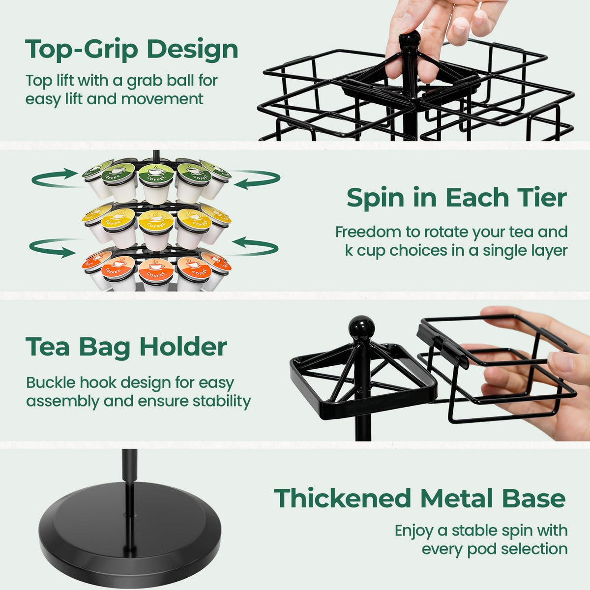 EsLuker.ly counter-top-friendly design – space-saving and stylish in any room.