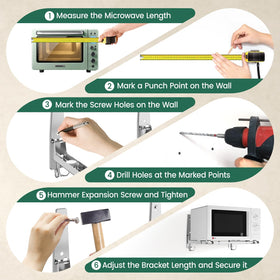 EsLuker.ly wall mount screws and anchors for quick secure installation