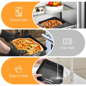 EsOffice lasagna pan nonstick coating for simple food release