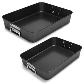 EsOffice lasagna pan with handles for easy lifting from the oven