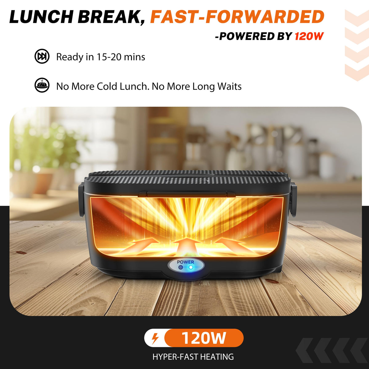 ESOHOT one-point-five-liter stainless steel container for organized, spill-free meals.