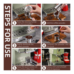 Espresso-kit stainless-steel stirrer for effortless mixing and control.