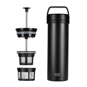 ESPRO Go P0 Ultralight travel press compact design for on-the-go coffee.