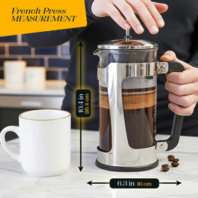 ESPRO Plus P5 stainless steel frame provides stable support during pouring