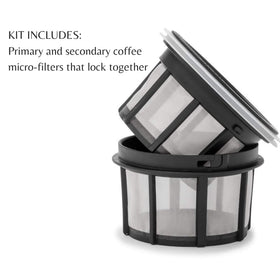ESPRO primary and secondary micro-filters locked securely in place
