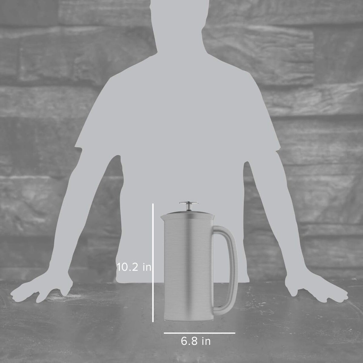 Close-up of the double micro-filter on ESPRO Pro P7 delivering smoother coffee