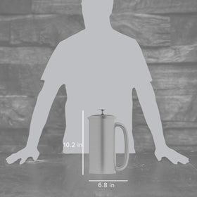 Close-up of the double micro-filter on ESPRO Pro P7 delivering smoother coffee