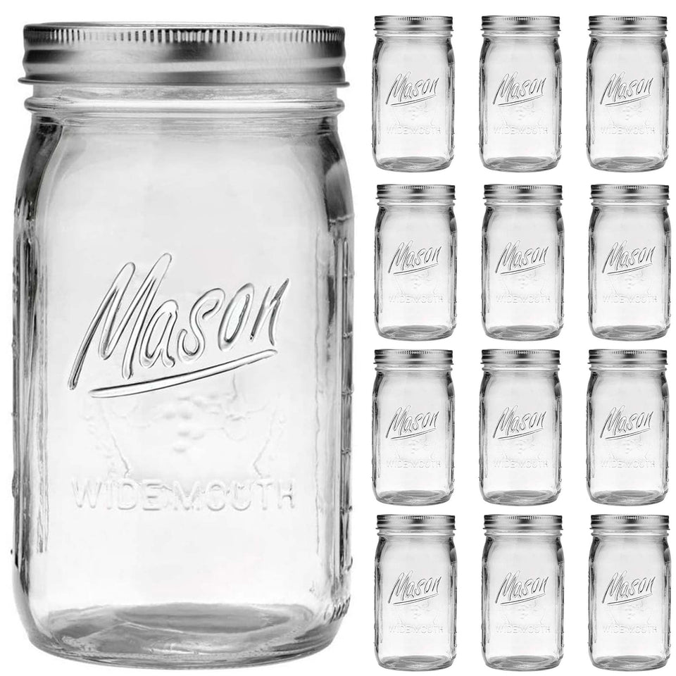 Esrentle wide-mouth mason jar with airtight lid for reliable canning