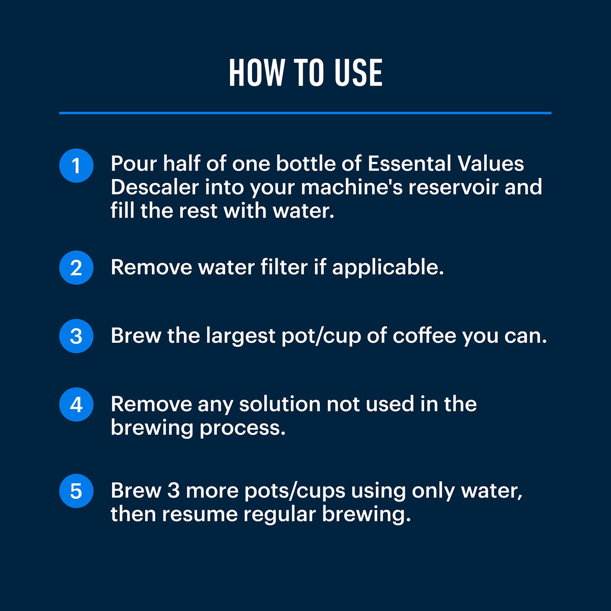 Cup of espresso after descaling with Essential Values for better flavor