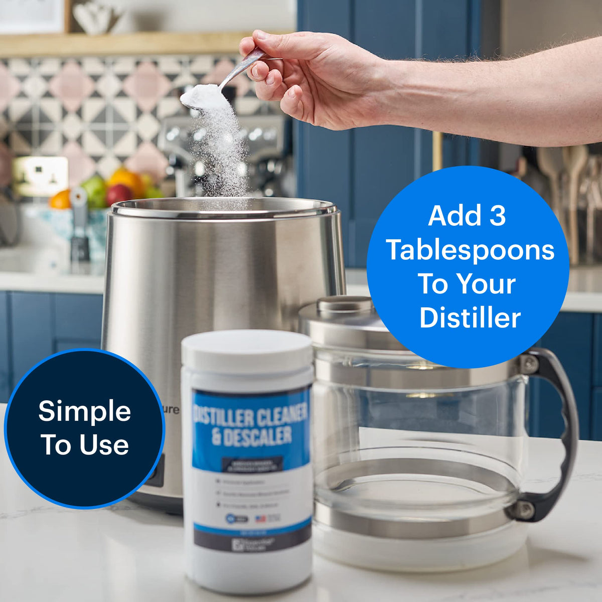 Essential Values universal compatibility with major distillers and kettles