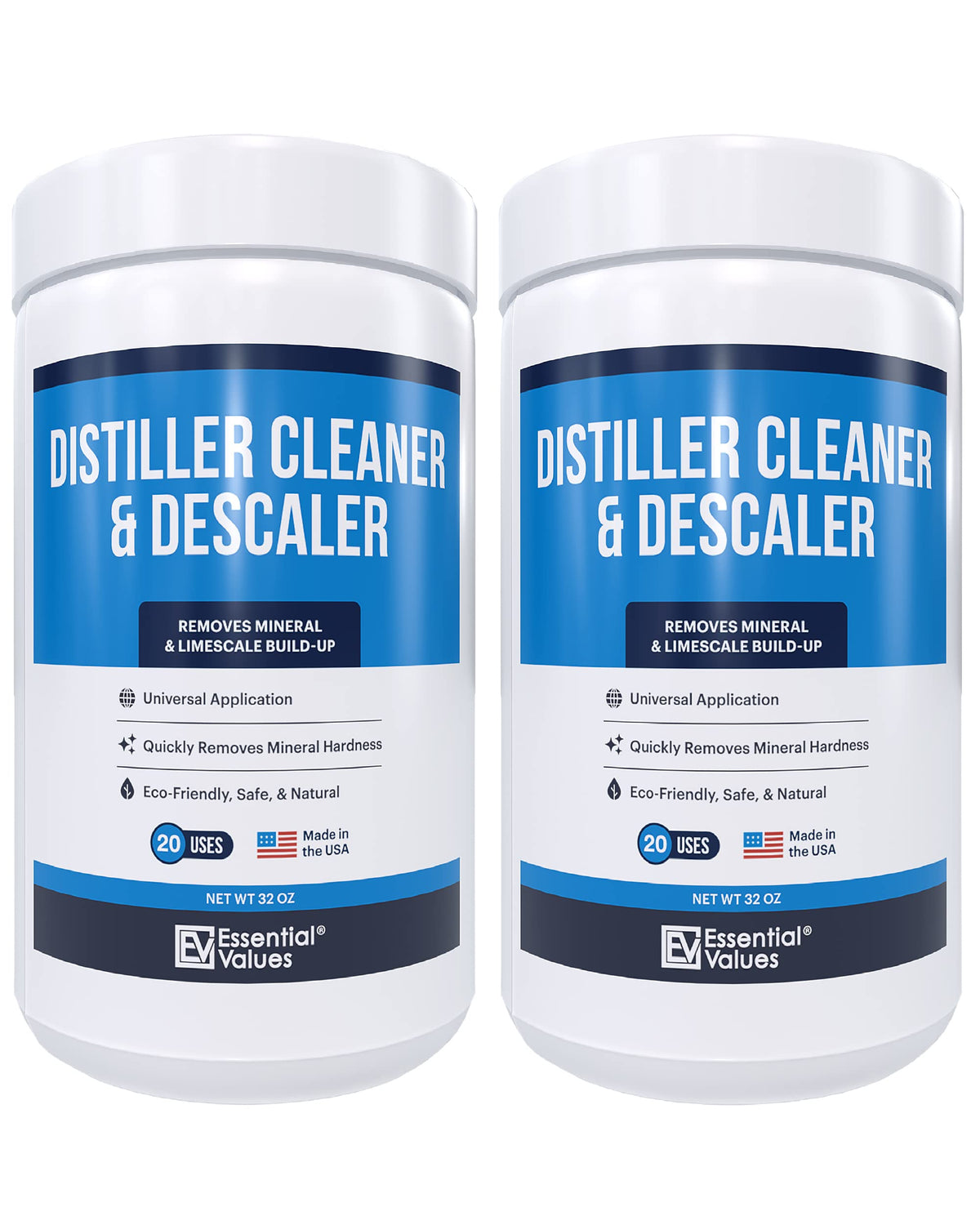 Essential Values universal descaler bottle front view for kettle cleaning