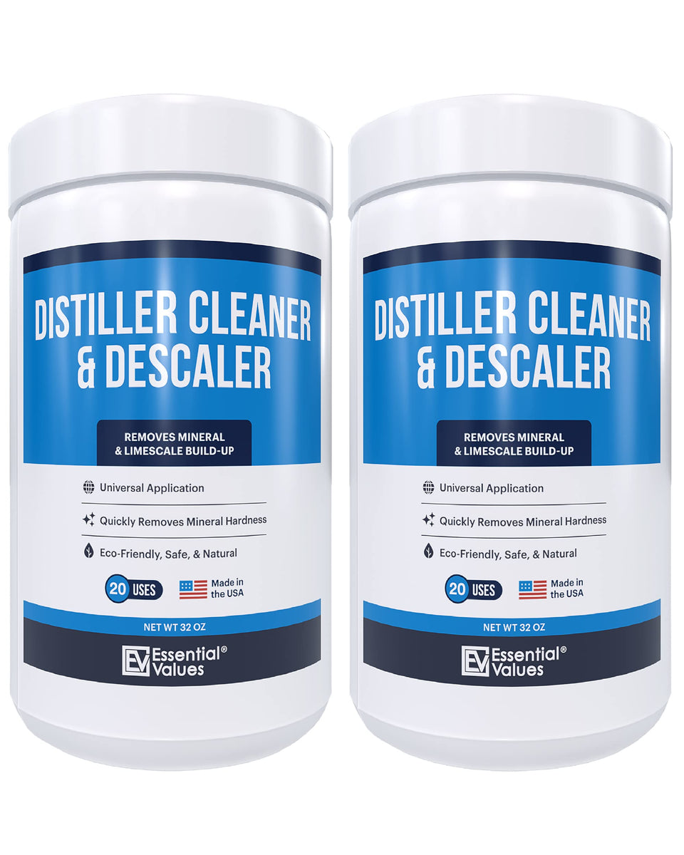 Essential Values universal descaler bottle front view for kettle cleaning