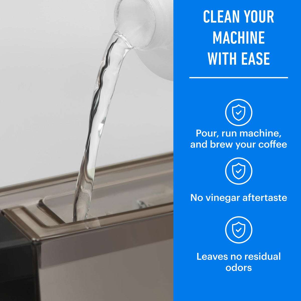 Essential Values USA manufactured descaler uses citric acid safely.