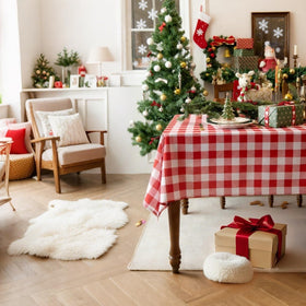 Essifunia buffalo plaid pattern for indoor outdoor use in a setup