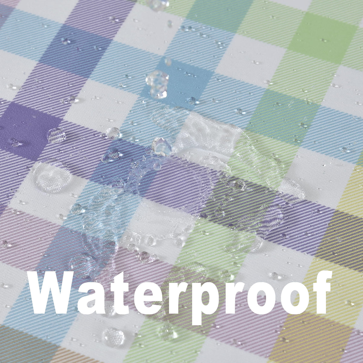 Essifunia checkered tablecloth on indoor kitchen table adds classic style and easy cleanup.