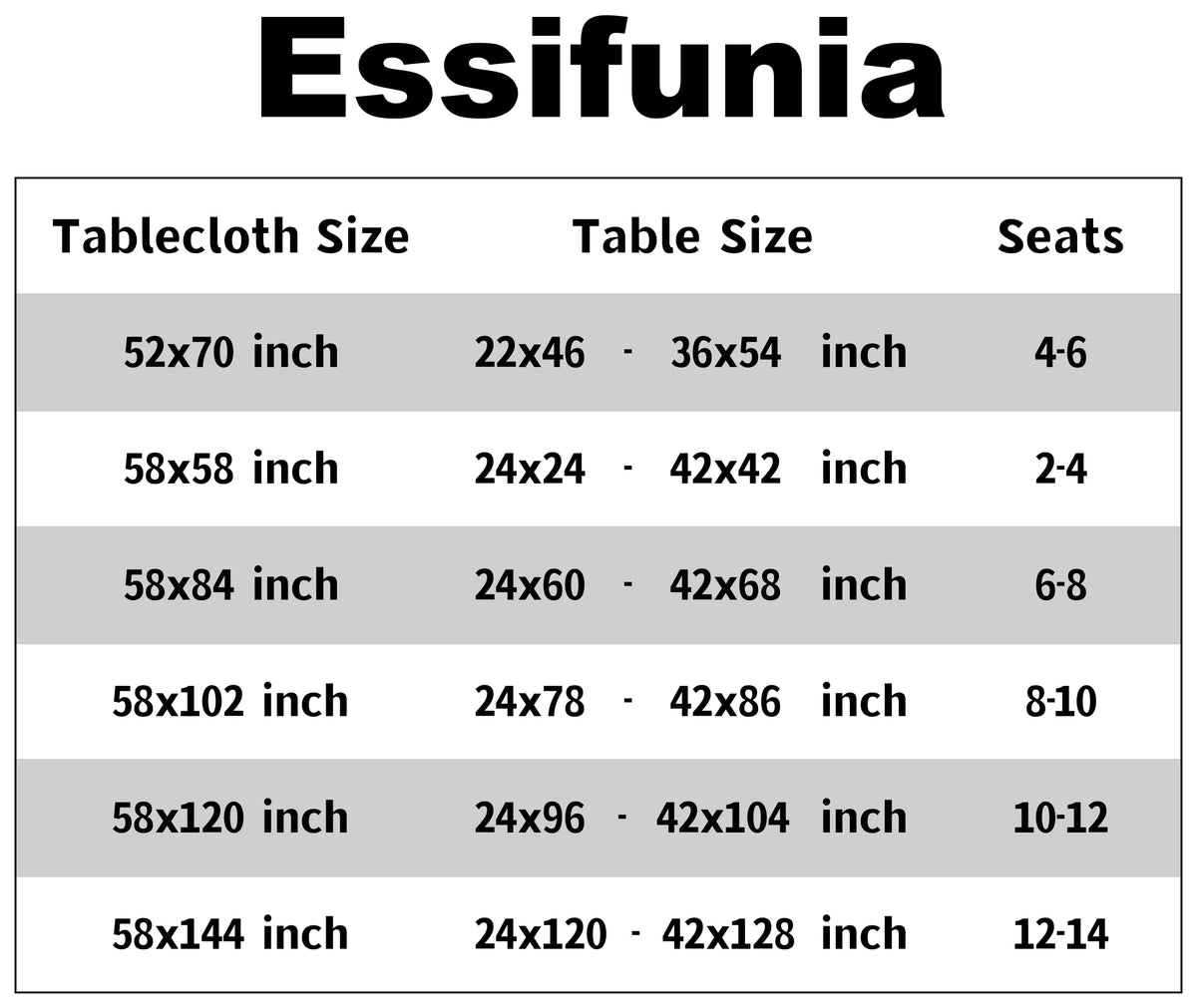 Essifunia tablecloth picnic outdoor BBQ use