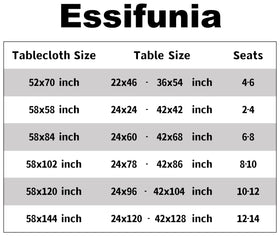 Essifunia tablecloth picnic outdoor BBQ use