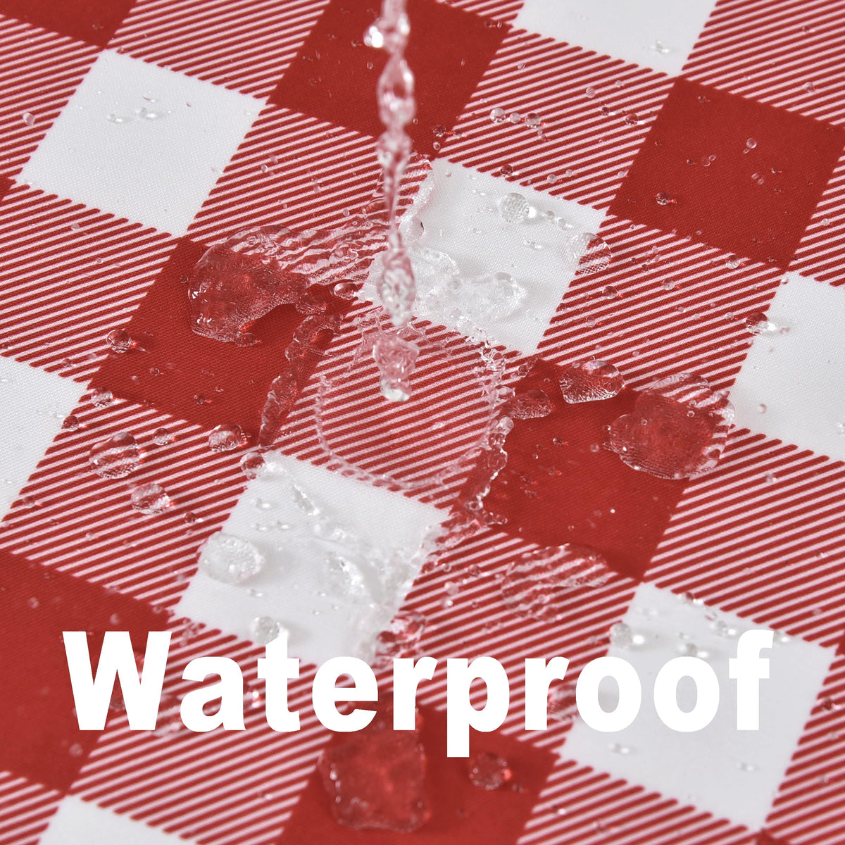 Essifunia waterproof tablecloth is easy to clean after meals