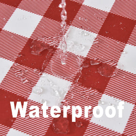 Essifunia waterproof tablecloth is easy to clean after meals