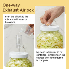 Essmilkee clear glass jar allowing observation of fermentation progress