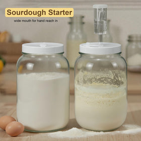 Essmilkee dishwasher-safe glass jar for simple cleanup after fermentation