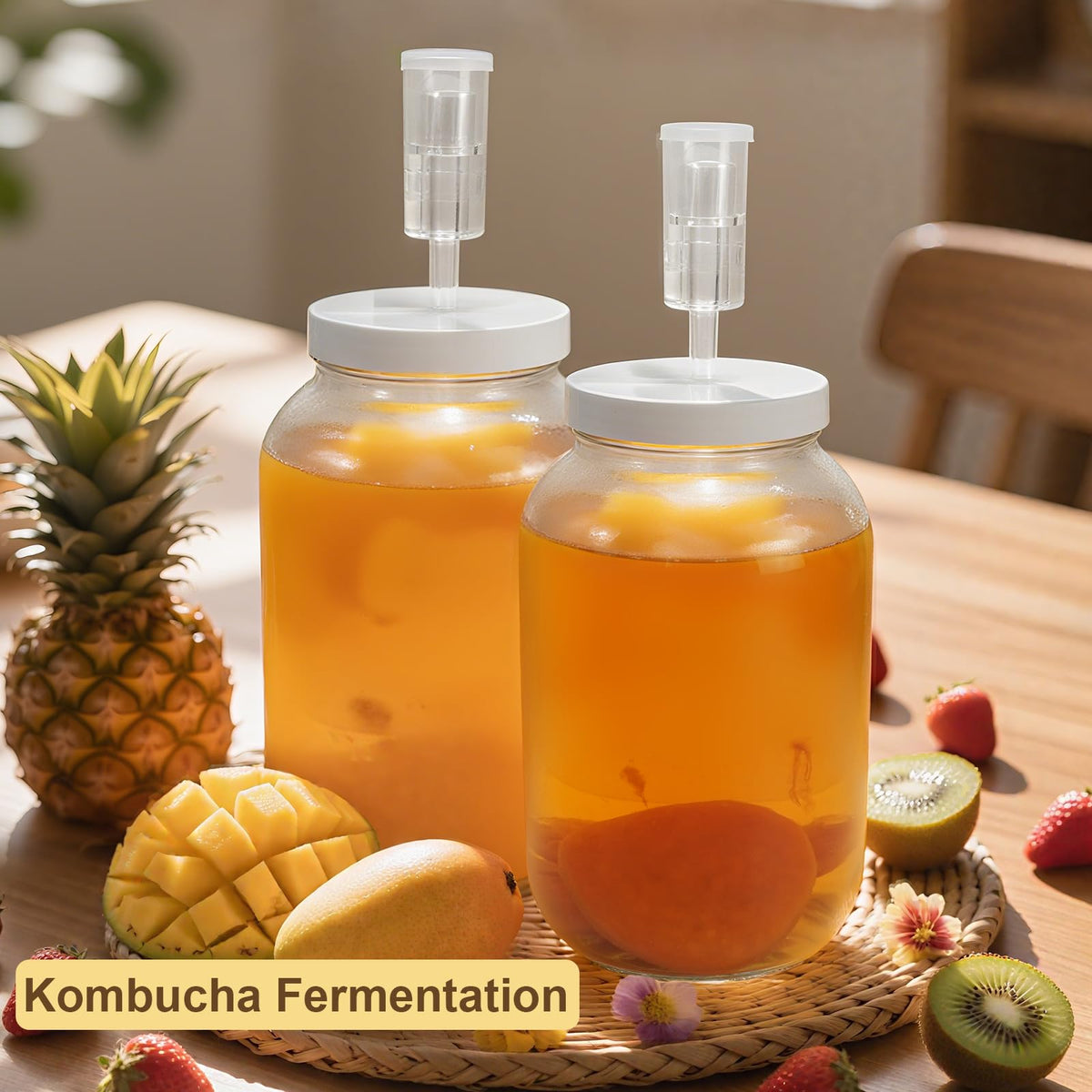Essmilkee fermentation lid with grommet for airtight control