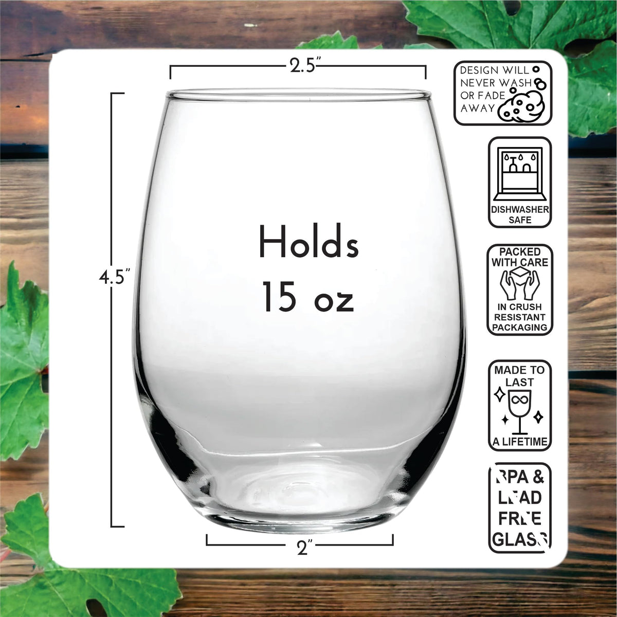 Etchpress Dishwasher-safe wine glass with Peter Pan theme, easy cleanup after themed parties