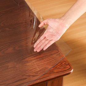 ETechMART clear table cover 36x60 rectangle protects dining surfaces from spills.
