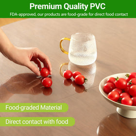 ETechMART heavy-duty 1-5mm table protector for busy dining rooms.