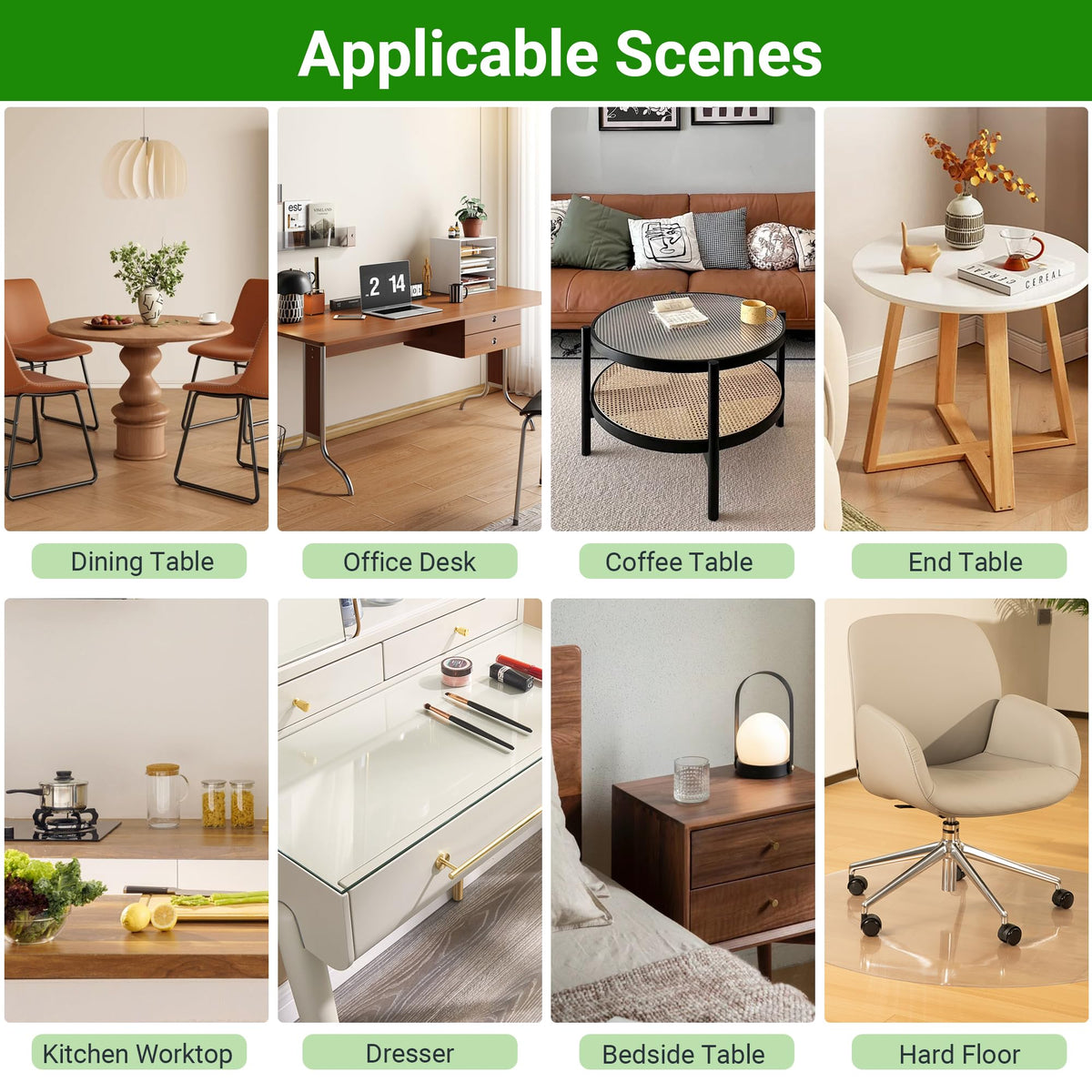 ETechMART table protector for textured surfaces that stays in place.