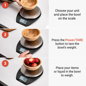 Etekcity backlit-display provides easy readings in dim kitchens.
