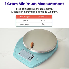 Etekcity detachable bowl enables easy measurement and quick cleanup.