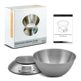 Compact, space-saving design keeps counters tidy when using the Etekcity scale.