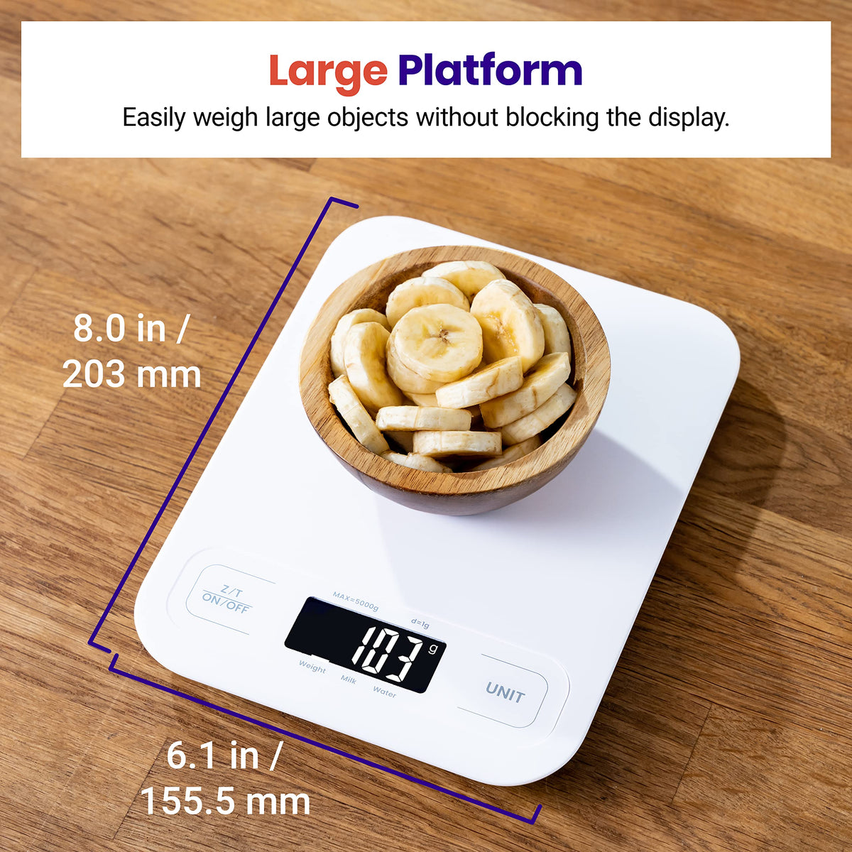 Compact dimensions fit small counters while delivering reliable measurements.