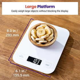 Compact dimensions fit small counters while delivering reliable measurements.