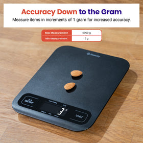 Etekcity scale digital display showing a clear readout for quick measurements.